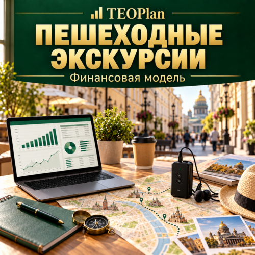 Финансовая модель индивидуальных пешеходных экскурсий — Excel TEOPlan