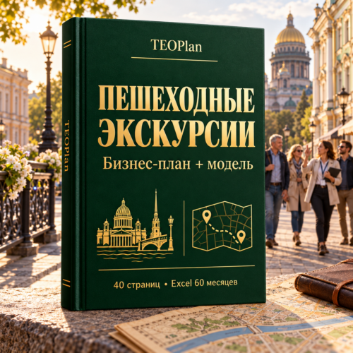 Индивидуальные пешеходные экскурсии — бизнес-план и финансовая модель TEOPlan