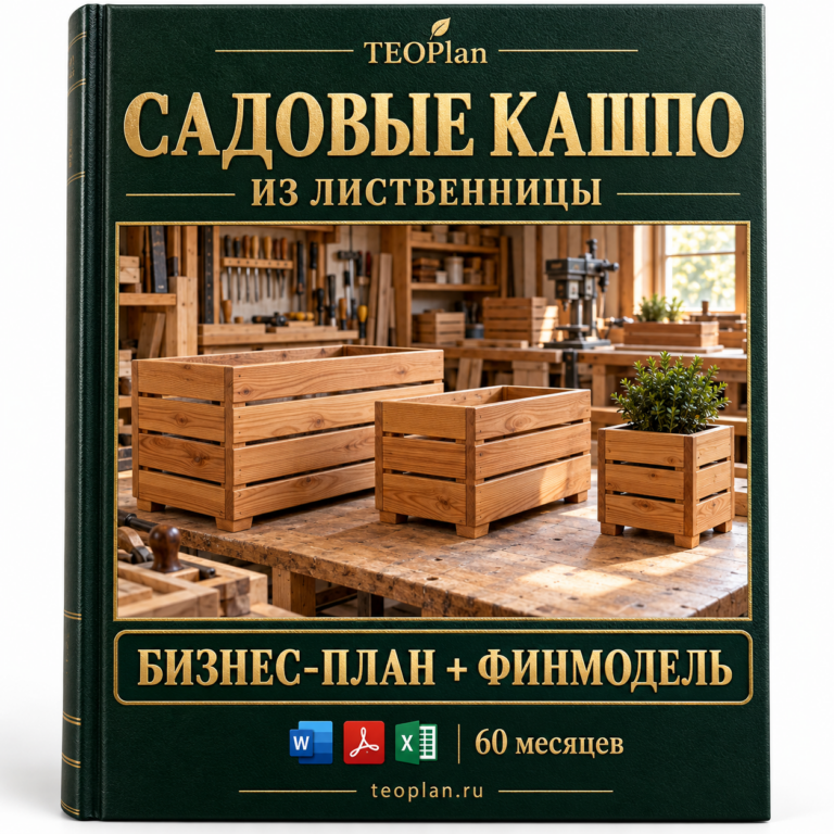 Производство деревянных кашпо: расход лиственницы, сезонность и прибыль