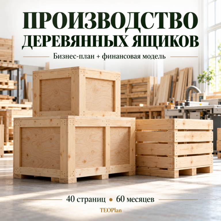 Производство деревянных ящиков — бизнес-план и финансовая модель
